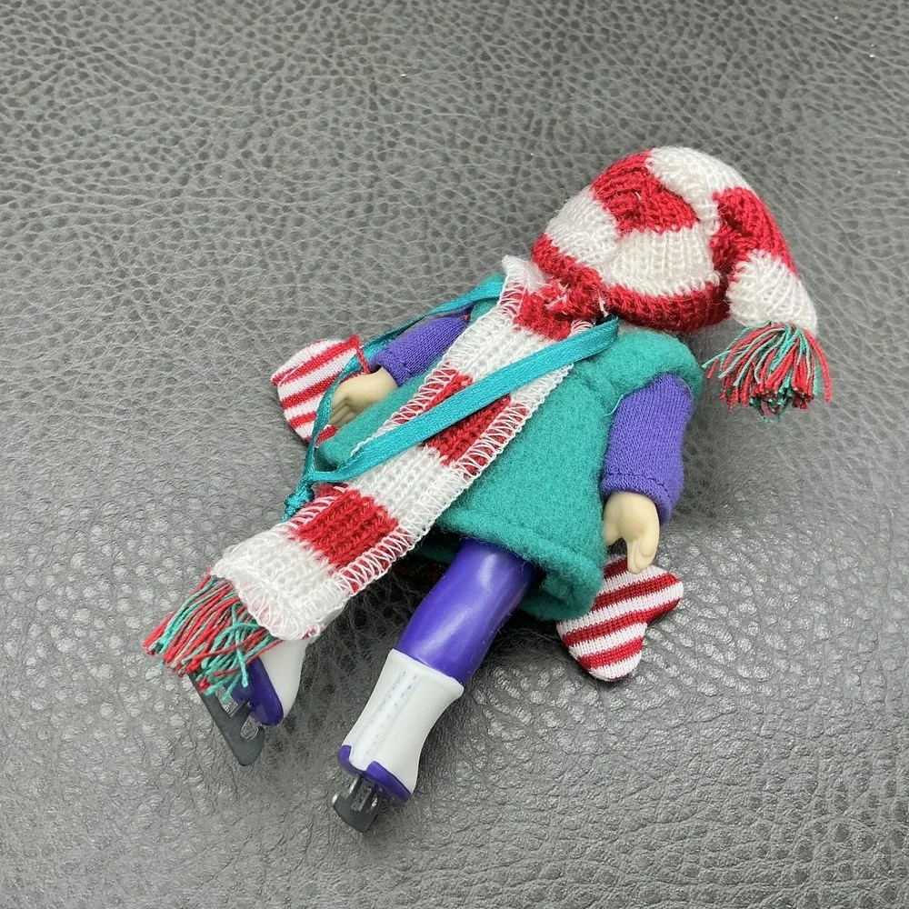 Vintage Hallmark Keepsake Ornament Mistletoe Miss 2002 Porcelain Fabric Boxed